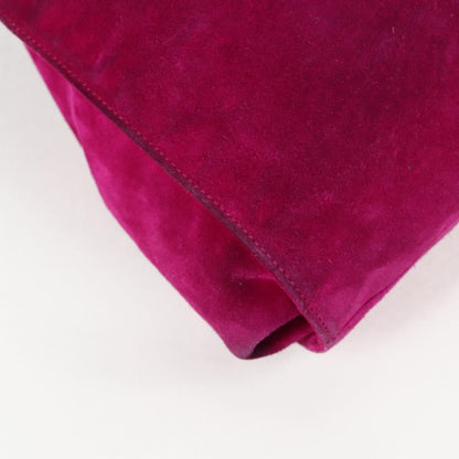 Loewe Anagram Shoulder Bag Suede, PURPLE, SUEDE, Shoulder bag