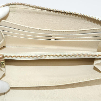 Louis Vuitton Zippy Organizer Damier, WHITE, CANVAS, Wallets