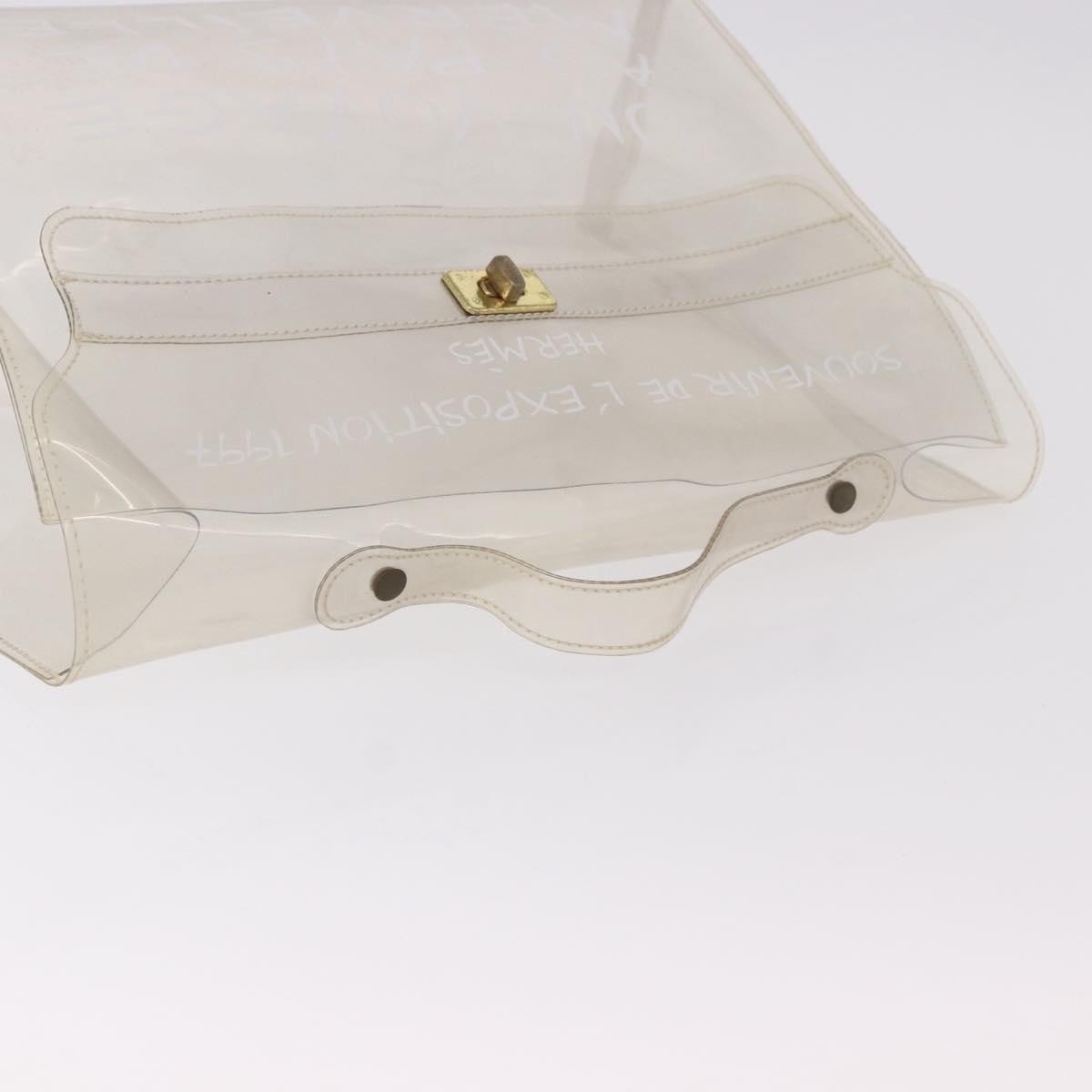 Hermes Kelly Handbag Vinyl, Clear, Plastic, Handbag