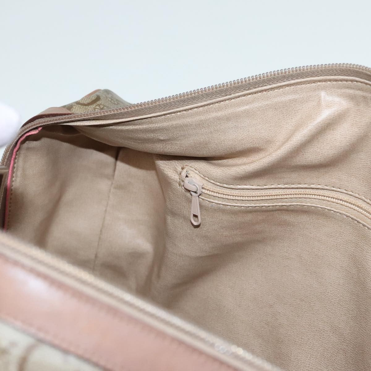 Celine Vintage Macadam Handbag Macadam, BEIGE, LEATHER, Handbag