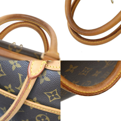 Louis Vuitton Deauville Handbag Monogram Canvas, BROWN, CANVAS, Handbag