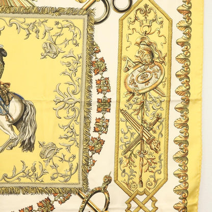 Hermes Carré 90 Silk multicolor, YELLOW, SILK, Scarve & shawl