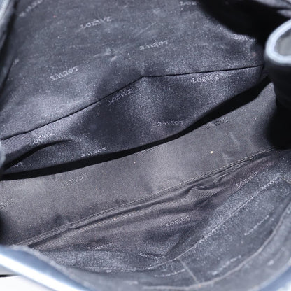 Loewe Anagram Shoulder Bag Leather, BLACK, LEATHER, Shoulder bag