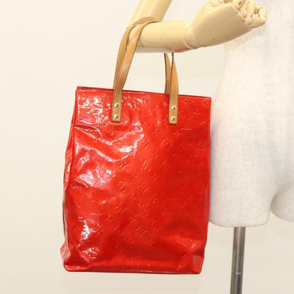 Louis Vuitton Reade Handbag Monogram Vernis, RED, PATENT_LEATHER, Handbag