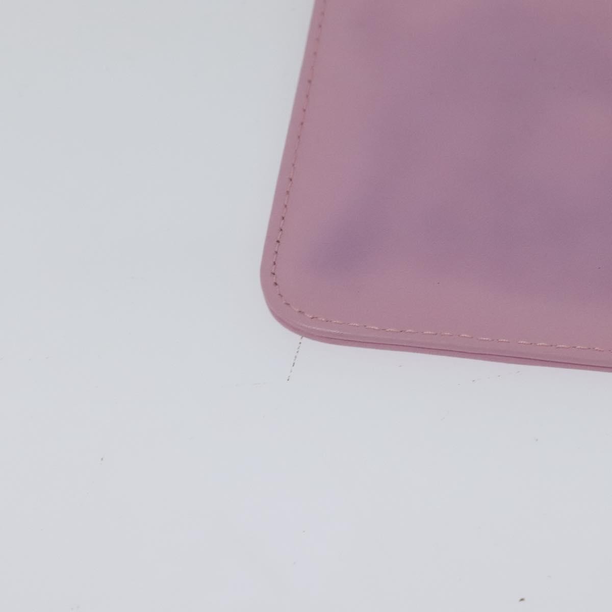 Chanel CC Zip Clutch Leather, Pink, Leather, Clutch