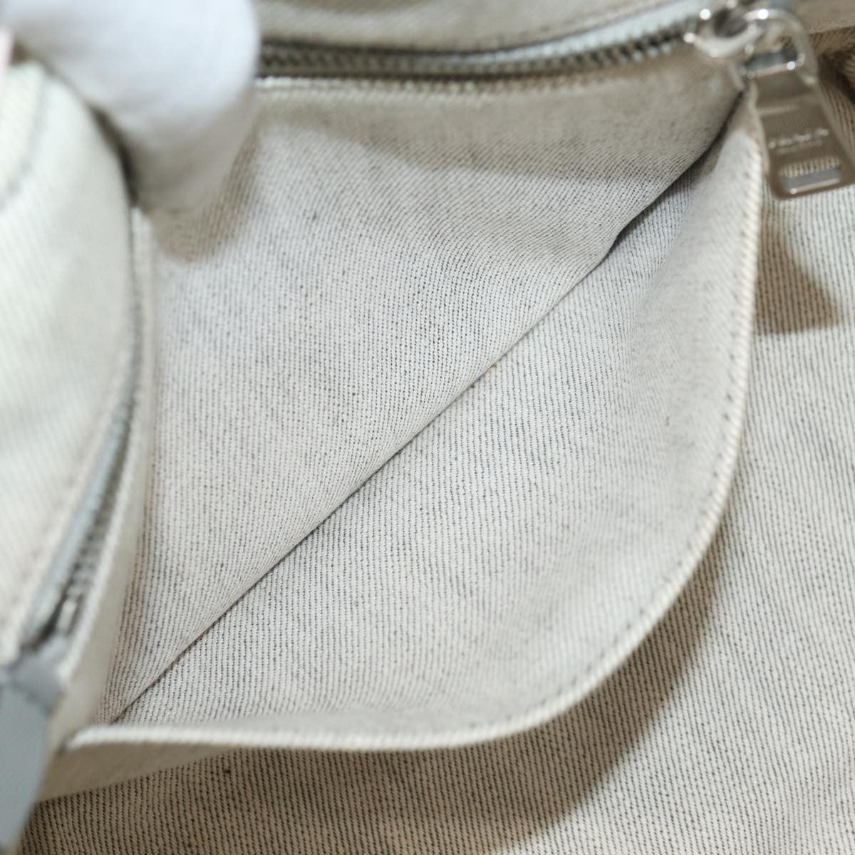 Prada Canapa Tote Rhinestone Embellished Canvas, GRAY, CANVAS, Tote bag