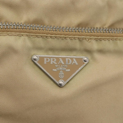 Prada Front Pocket Messenger Bag Tessuto, BEIGE, NYLON, Shoulder bag