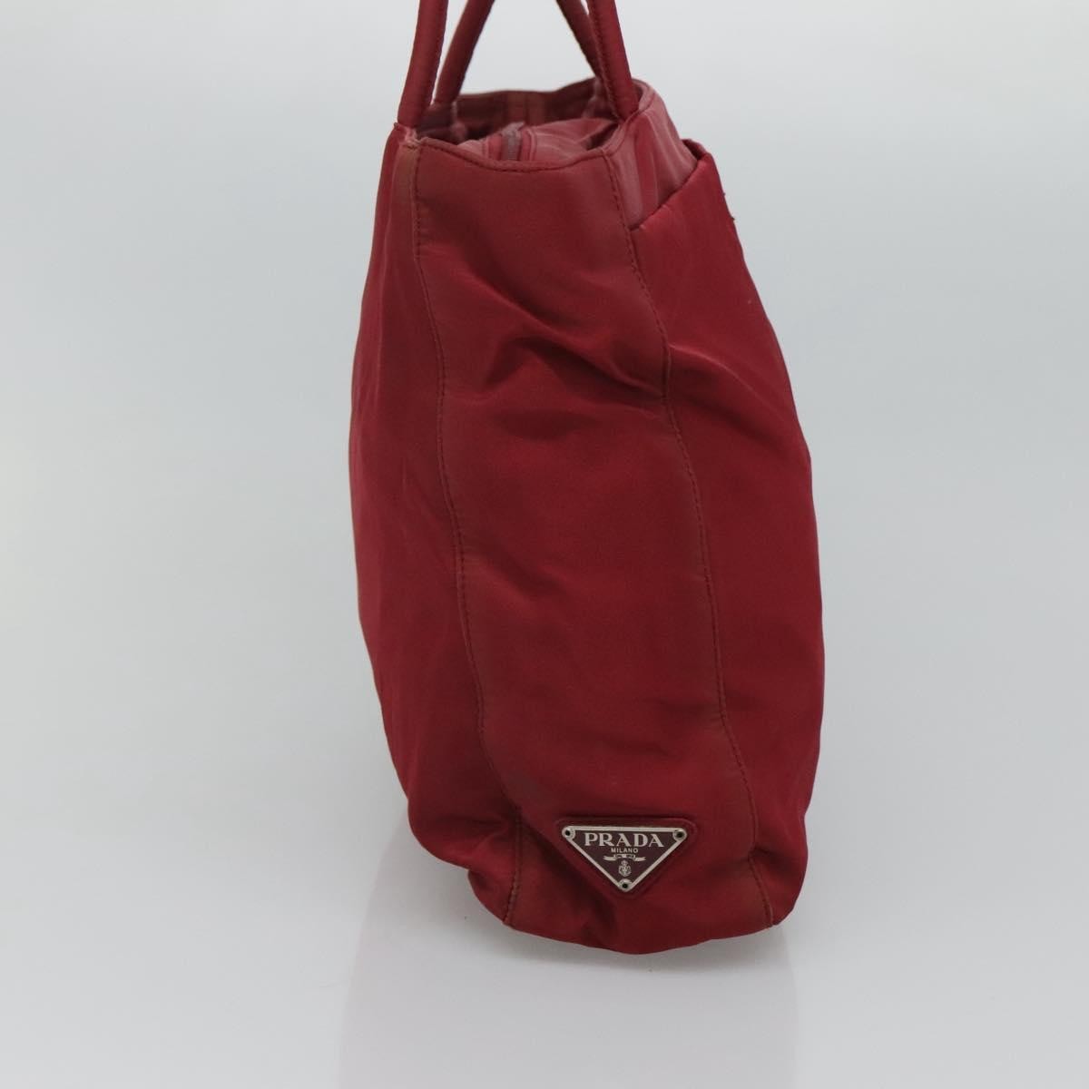Prada Vintage Zip Tote Tessuto, RED, NYLON, Tote bag
