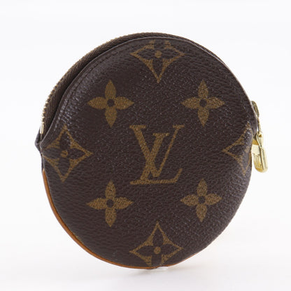 Louis Vuitton Round Coin Purse Monogram Canvas, BROWN, CANVAS, Wallets