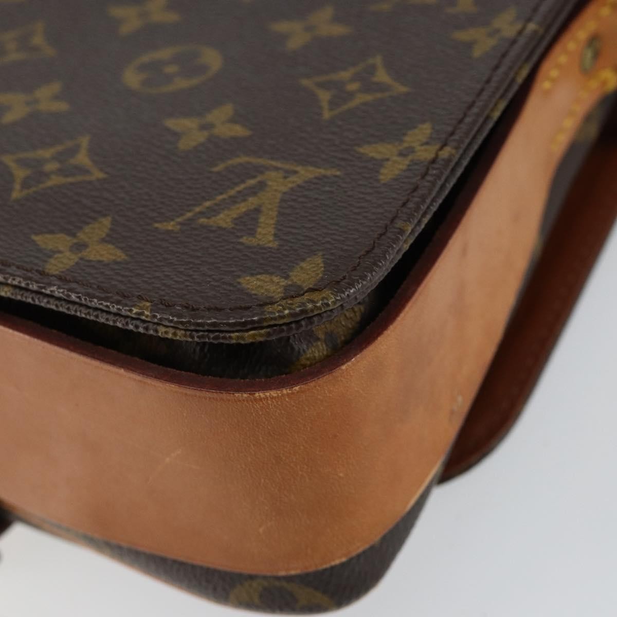 Louis Vuitton Cartouchiere Handbag Monogram Canvas, BROWN, CANVAS, Shoulder bag