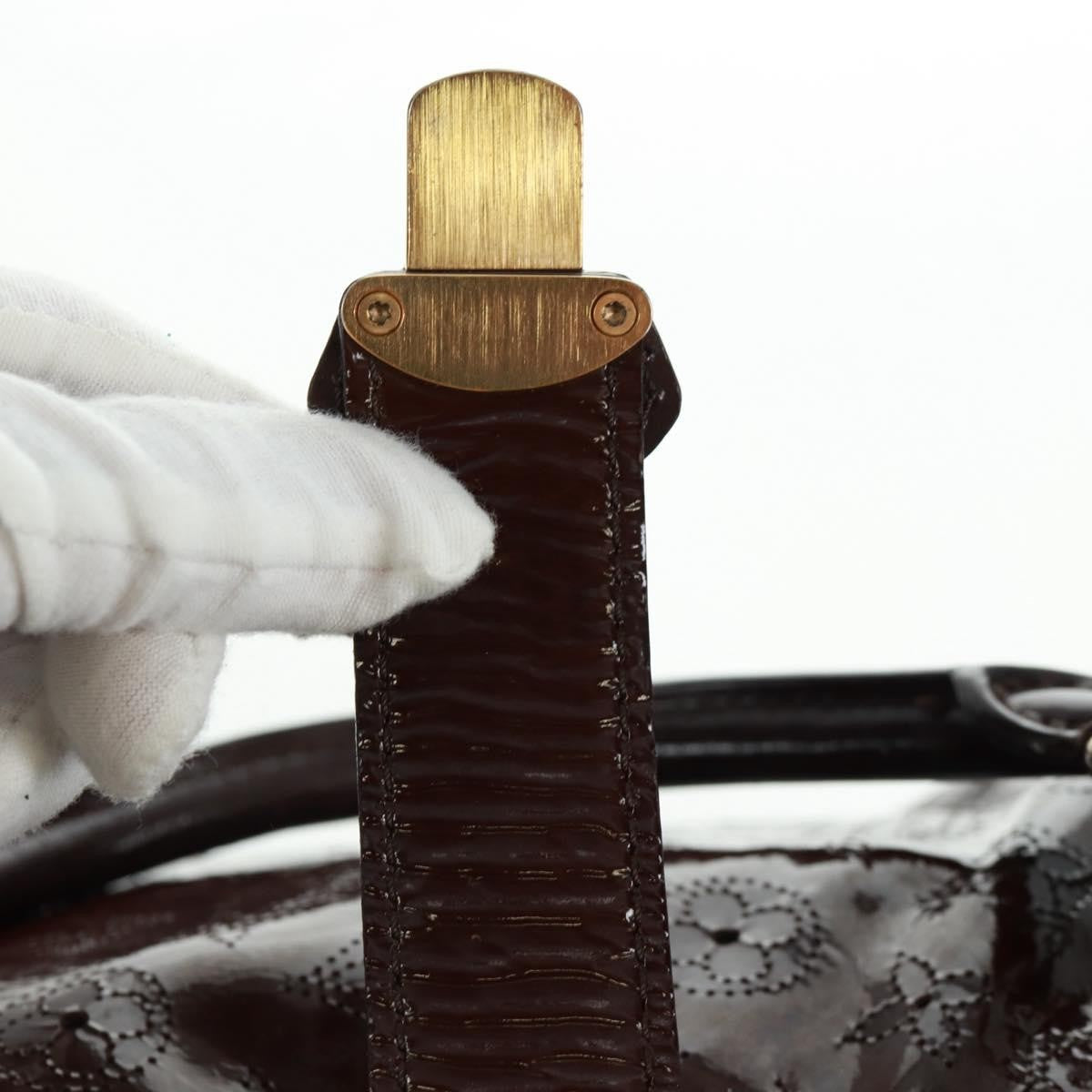 Louis Vuitton L Hobo Surya Leather, BROWN, PATENT_LEATHER, Tote bag