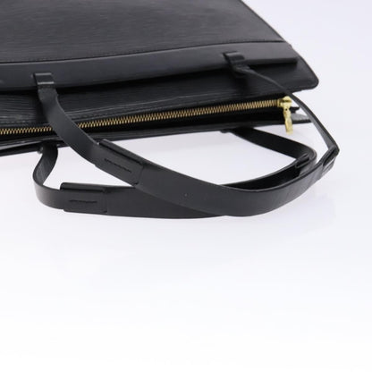 Louis Vuitton Croisette Handbag Epi Leather, BLACK, LEATHER, Tote bag