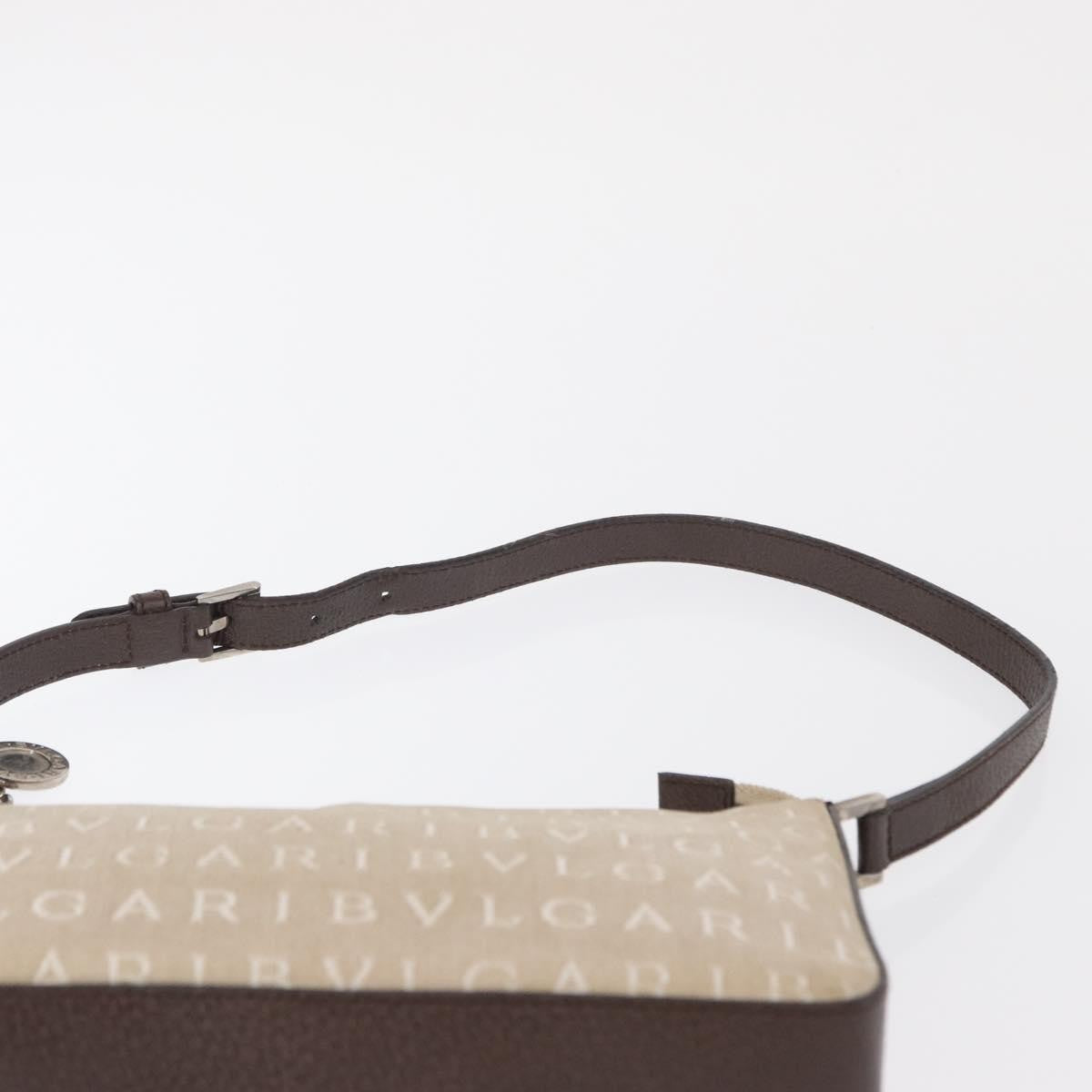 Bvlgari Pouch Canvas, Beige, Canvas, Clutch