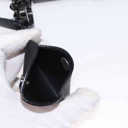 Salvatore Ferragamo Gancini Shoulder Bag Leather, BLACK, PATENT_LEATHER, Shoulder bag