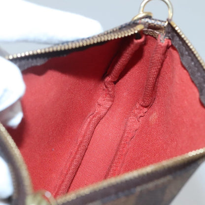 Louis Vuitton Pochette Accessoires Damier, BROWN, CANVAS, Clutche & pouche
