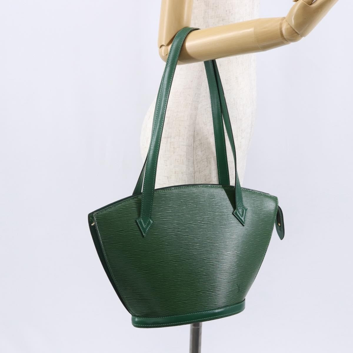 Louis Vuitton Saint Jacques Handbag Epi Leather, GREEN, LEATHER, Shoulder bag