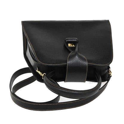 Loewe Turn Lock Leather, BLACK, LEATHER, Handbag