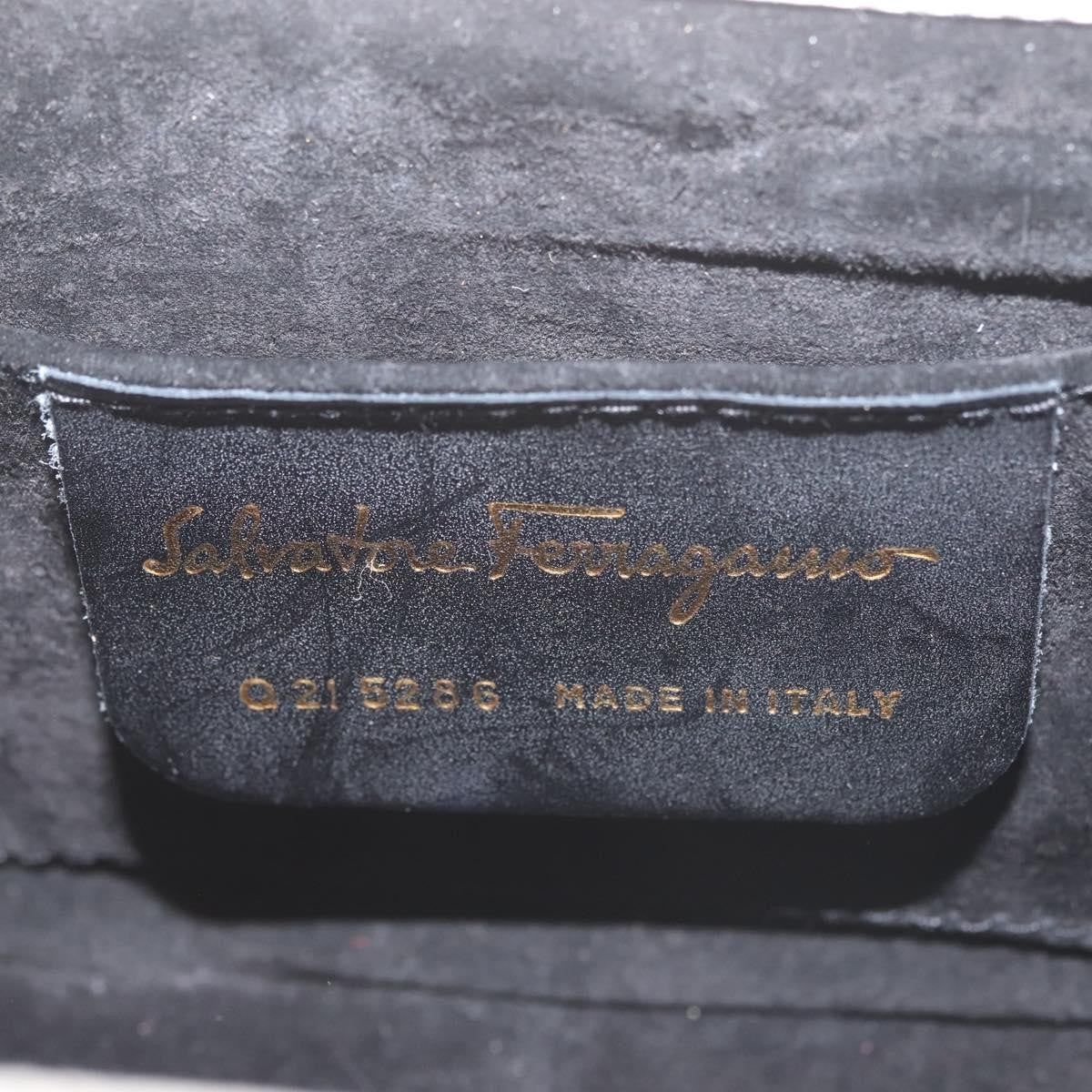 Salvatore Ferragamo Gancini mini handbag Leather, WHITE, LEATHER, Handbag