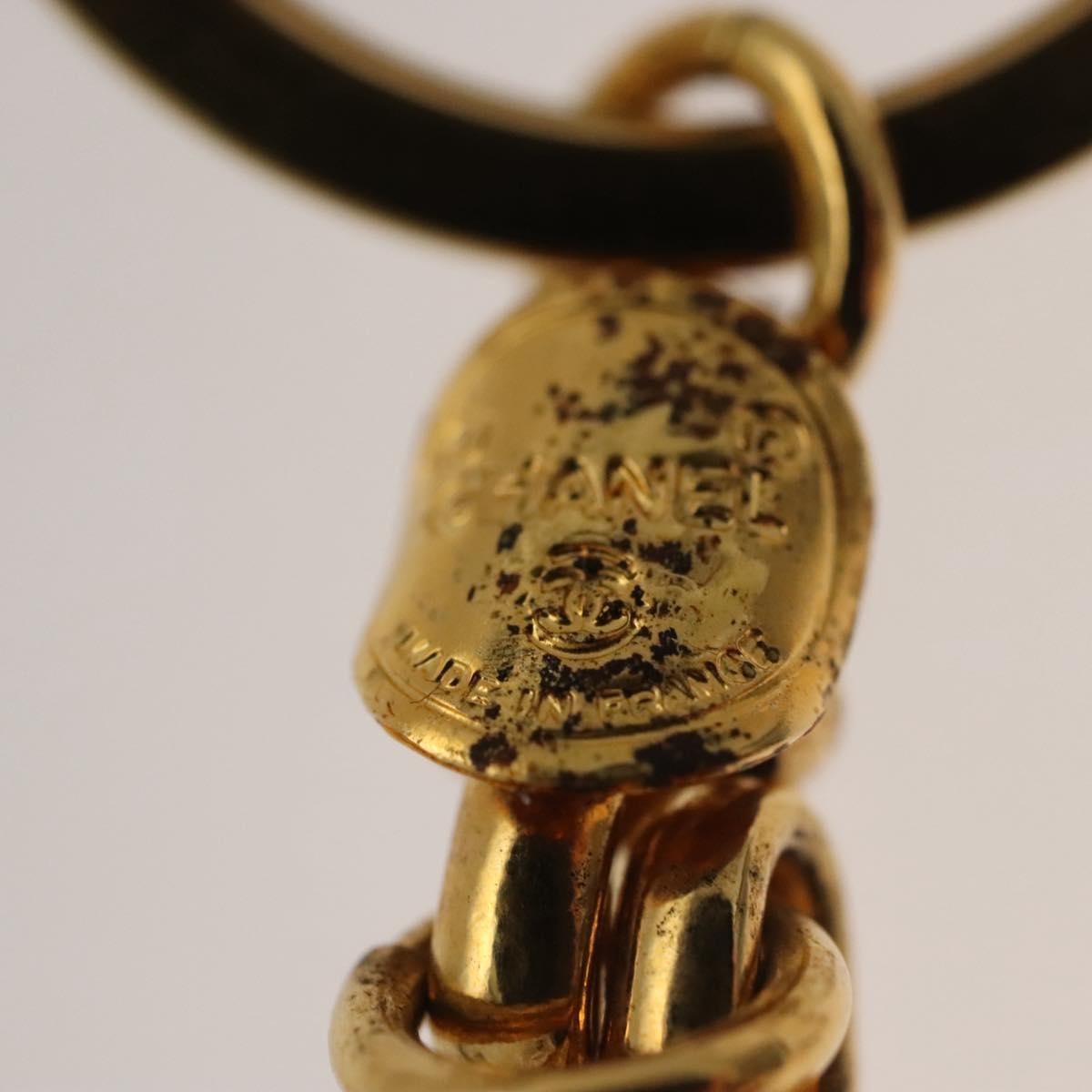 Chanel Vintage CC Keychain Metal, GOLD, METAL, Charms and Keychains