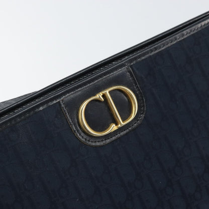 Christian Dior Vintage CD trotter Shoulder bag Canvas, NAVY, CANVAS, Shoulder bag
