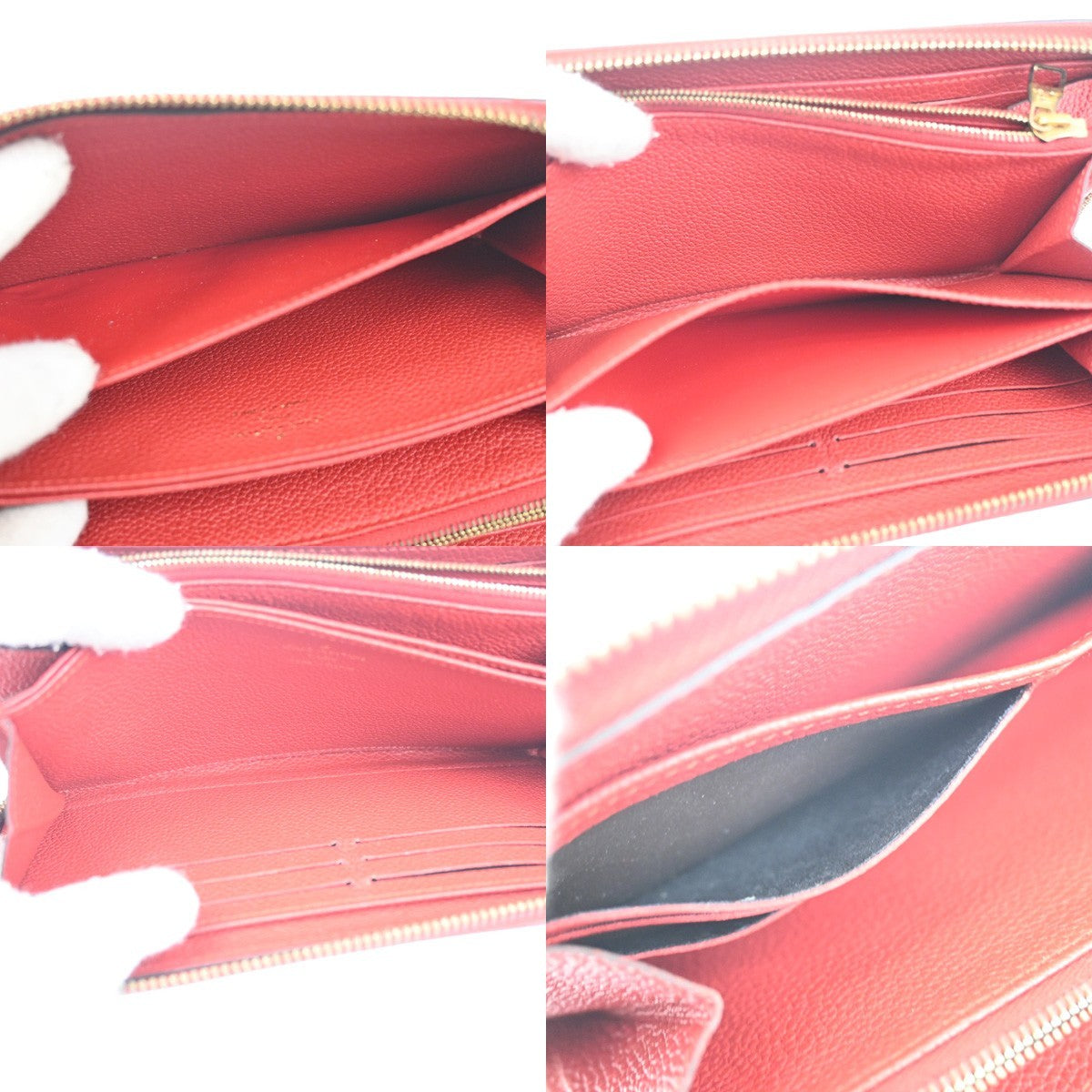 Louis Vuitton Portefeuille zippy Monogramme Empreinte Monogramme Empreinte, RED, LEATHER, Wallets