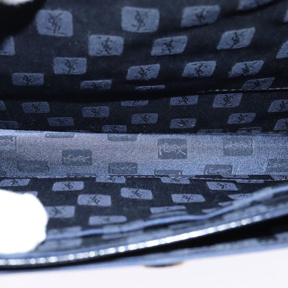 Saint Laurent Vintage Shoulder Bag Leather, BLUE, LEATHER, Shoulder bag