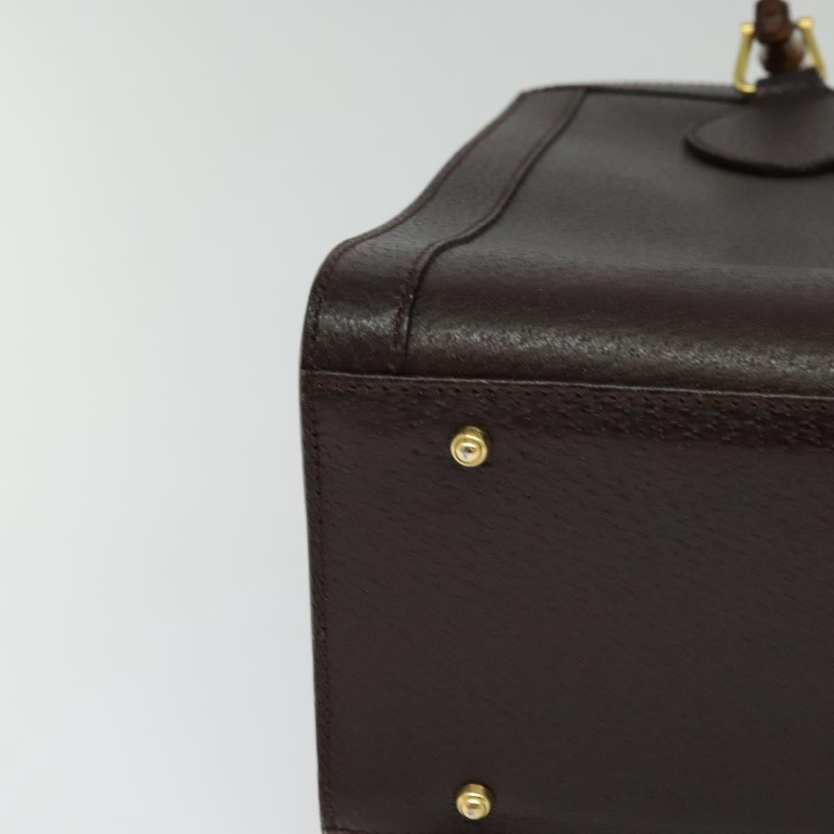 Gucci Bamboo Handle Tote Leather, BROWN, LEATHER, Tote bag