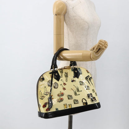 Louis Vuitton Alma Handbag Limited Edition Stickers Monogram Vernis, MULTICOLOUR, PATENT_LEATHER, Handbag