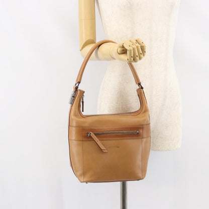 Gucci Vintage Handbag Leather, BROWN, LEATHER, Handbag