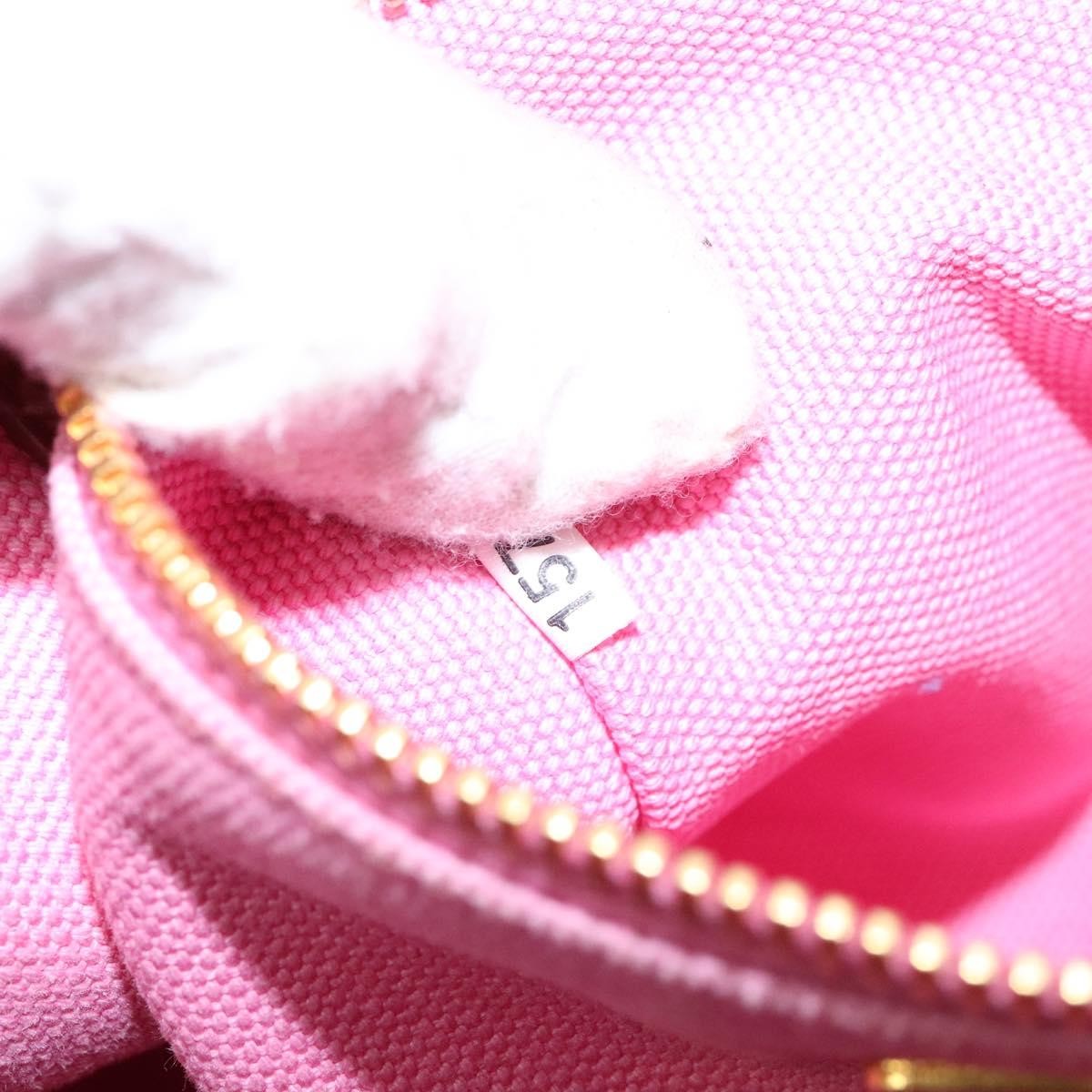 Prada Canapa Open Tote Canvas, PINK, CANVAS, Tote bag