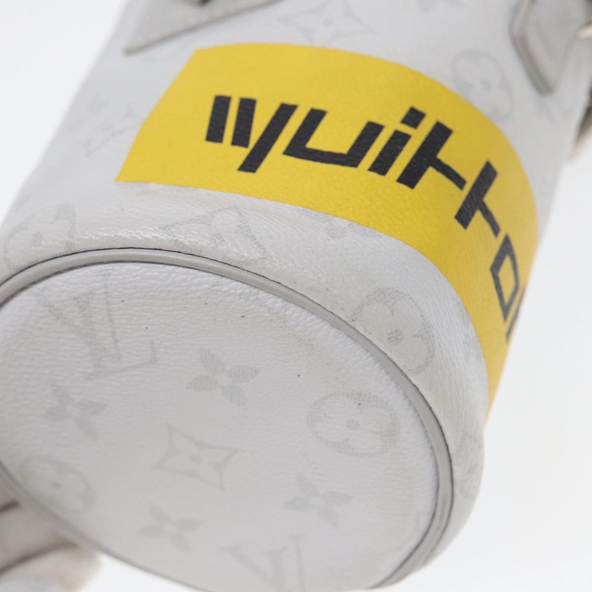 Louis Vuitton Chalk Nano Bag Limited Edition Logo Story Monogram Canvas, GRAY, CANVAS, Handbag