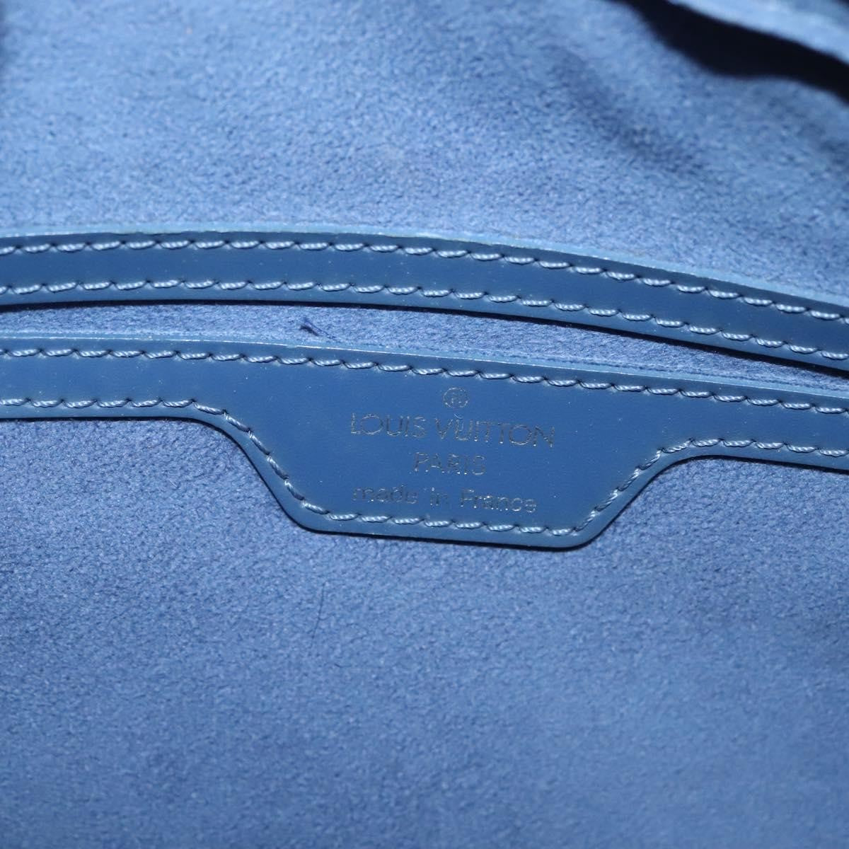 Louis Vuitton Soufflot Handbag Epi Leather, BLUE, LEATHER, Handbag