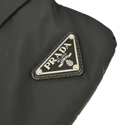 Prada Front Pocket Messenger Bag Tessuto, BLACK, NYLON, Crossbody bag