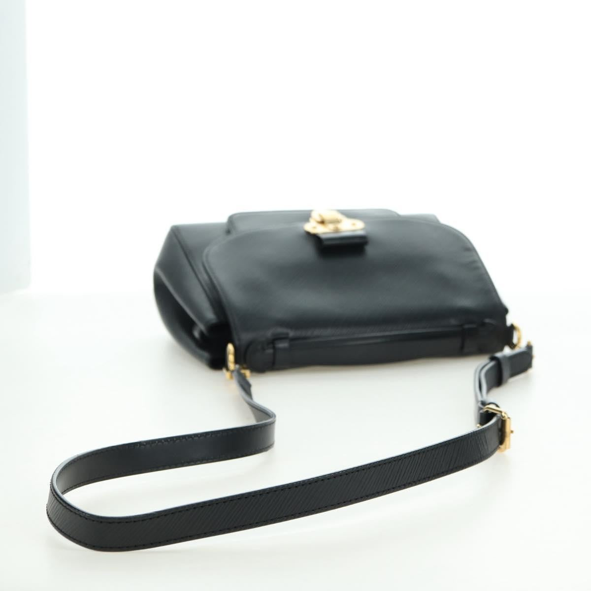 Louis Vuitton Boccador Handbag Epi Leather, Black, Leather, Shoulder Bag