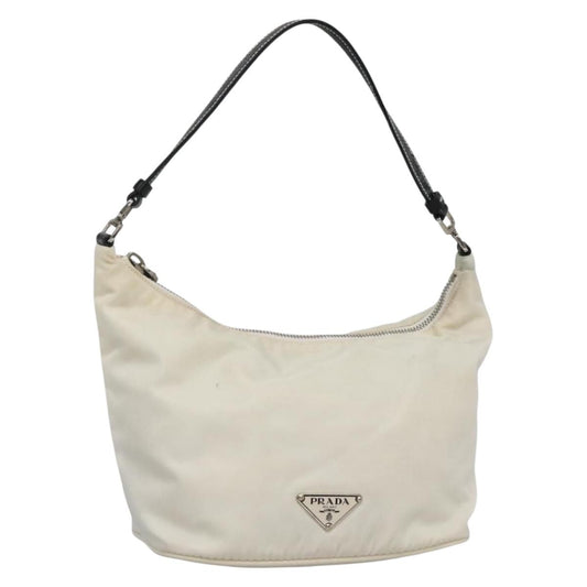 Prada Sirio Hobo Tessuto, WHITE, NYLON, Shoulder bag