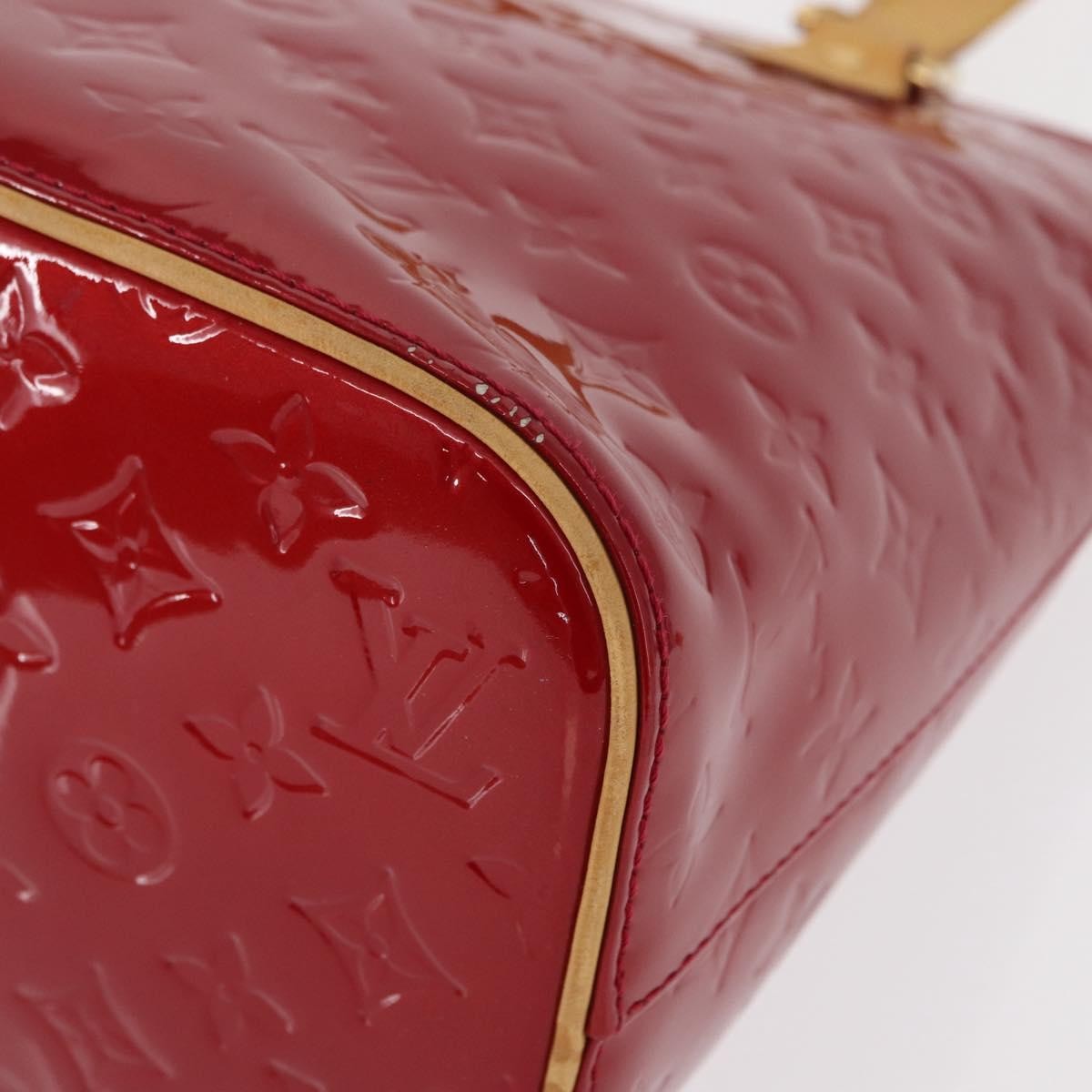 Louis Vuitton Houston Handbag Monogram Vernis, RED, PATENT_LEATHER, Handbag