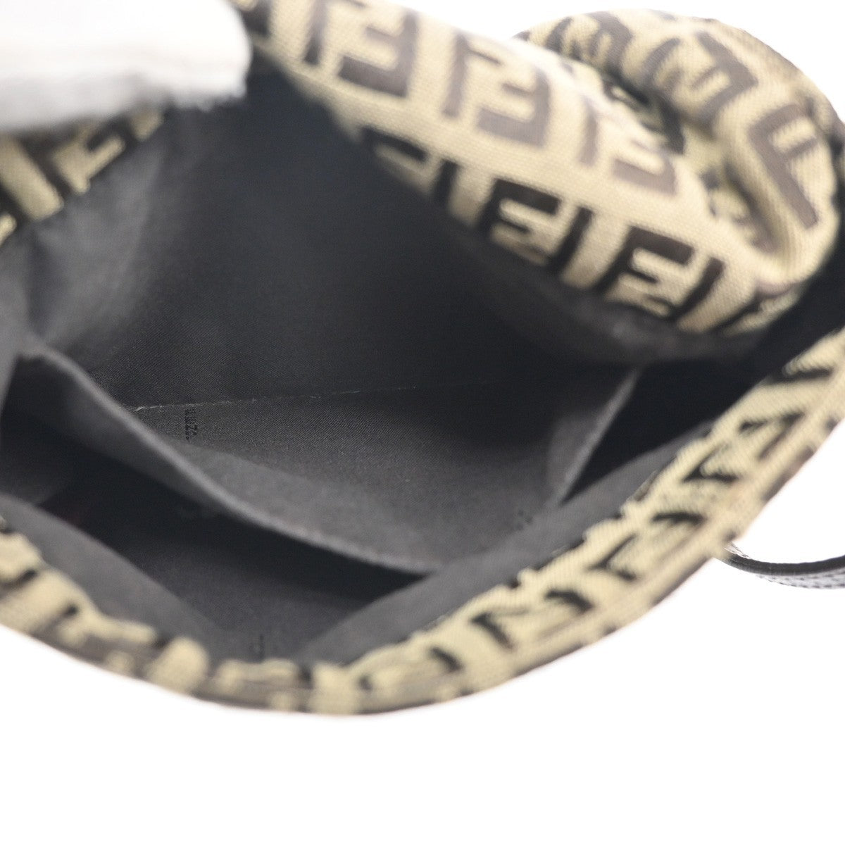 Fendi Vintage Flap Crossbody Bag Zucchino Canvas, BROWN, CANVAS, Shoulder bag