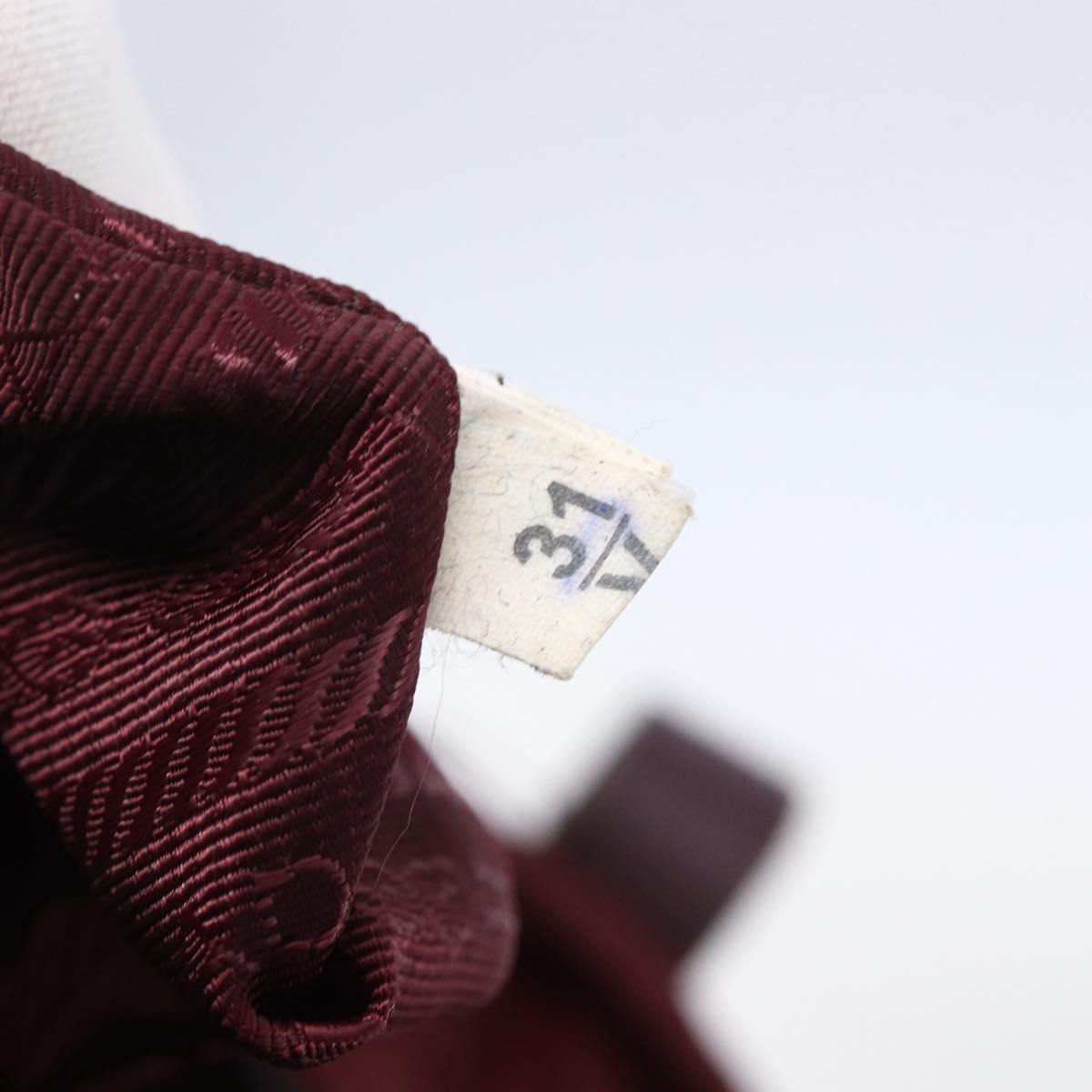 Prada Vintage Zip Tote Tessuto, BURGUNDY, NYLON, Tote bag