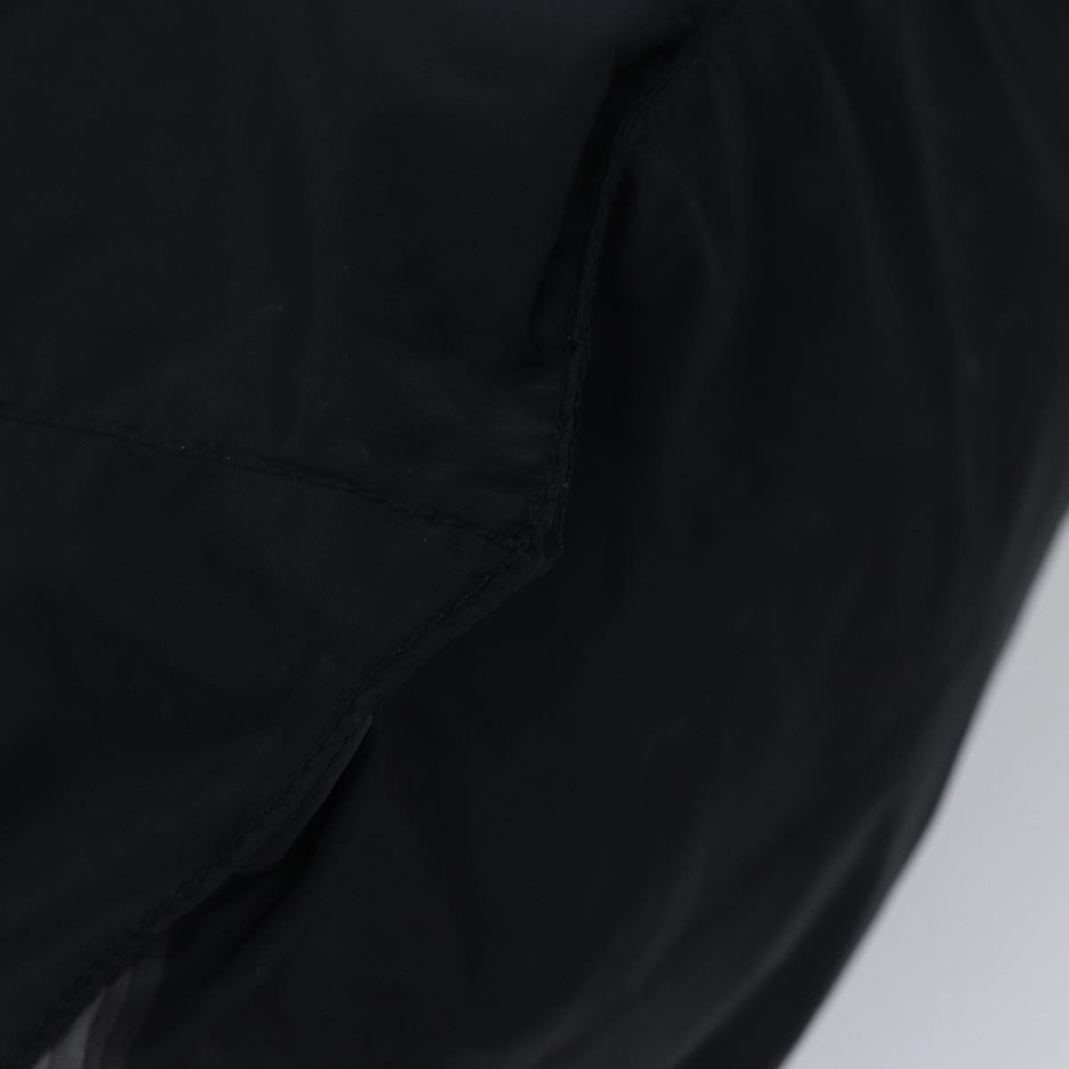 Prada Side Pocket Tote Nylon, BLACK, NYLON, Tote bag