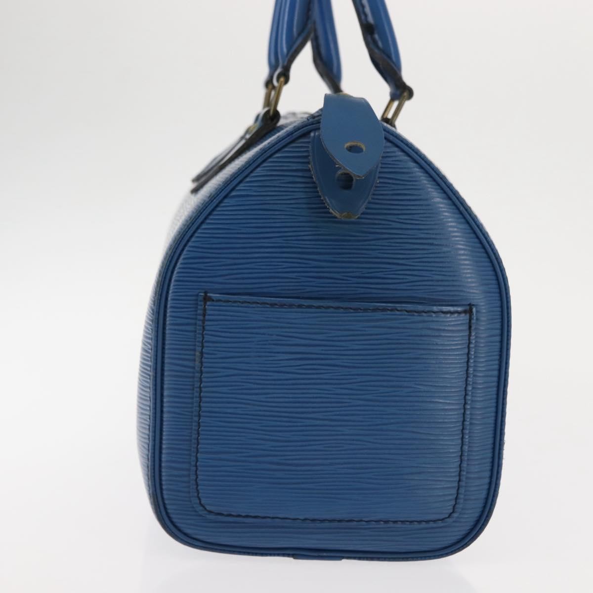 Louis Vuitton Speedy Handbag Epi Leather, BLUE, LEATHER, Handbag