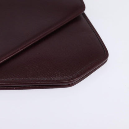 Christian Dior Flap chain Shoulder bag Leather, BURGUNDY, LEATHER, Shoulder bag