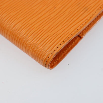 Louis Vuitton Agenda Cover Epi Leather, ORANGE, LEATHER, Wallets