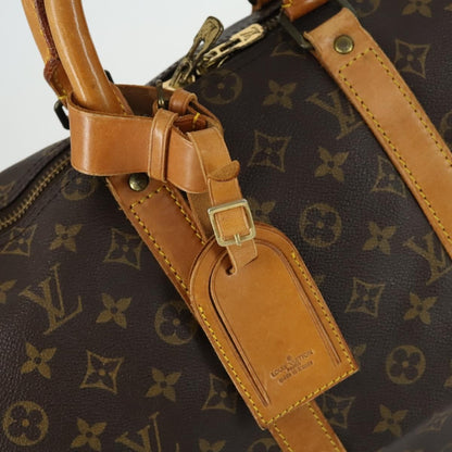 Louis Vuitton Keepall Bag Monogram Canvas, BROWN, CANVAS, Travel bag