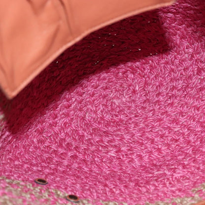 Balenciaga Panier Basket Tote Woven Raffia, PINK, WOOD, Tote bag