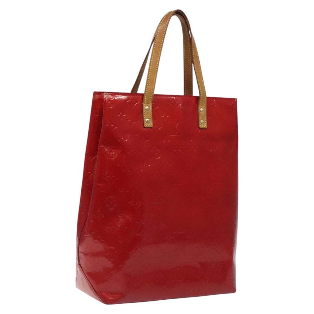 Louis Vuitton Reade Handbag Monogram Vernis, RED, PATENT_LEATHER, Handbag