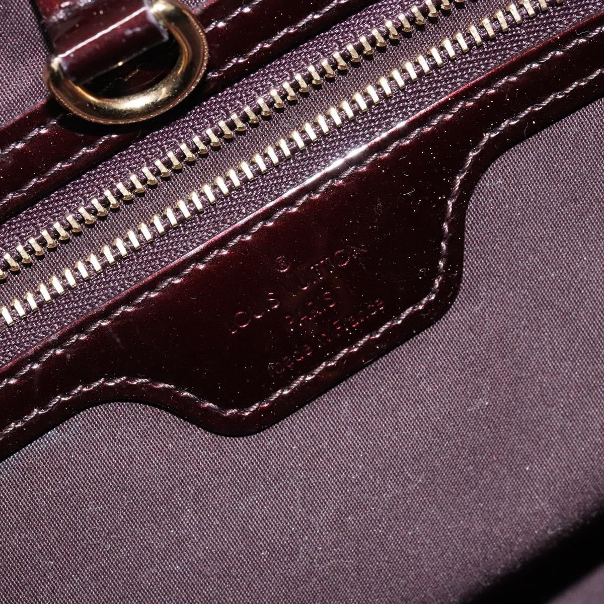 Louis Vuitton Wilshire Handbag Monogram Vernis, BURGUNDY, PATENT_LEATHER, Handbag