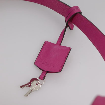 Loewe Heritage Messenger Leather, PINK, LEATHER, Shoulder bag