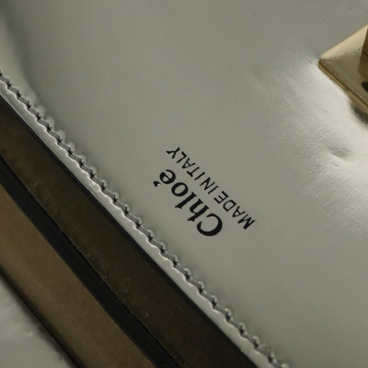 Chloe Drew Shoulder Bag Leather, SILVER, LEATHER, Shoulder bag