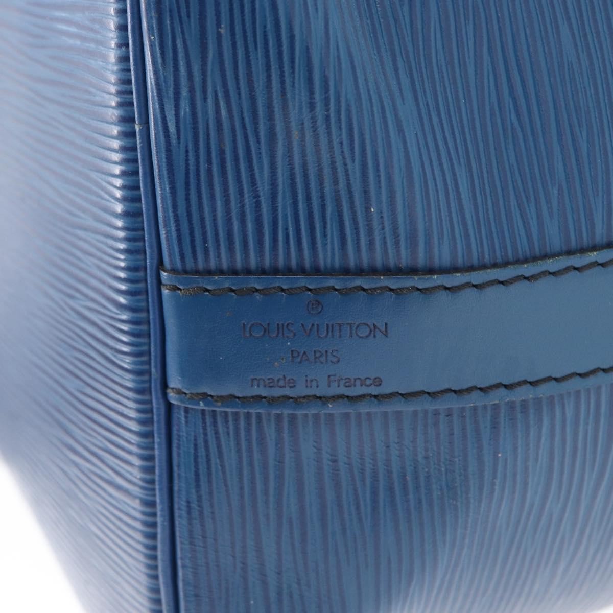 Louis Vuitton Petit Noe Handbag Epi Leather, BLUE, LEATHER, Shoulder bag