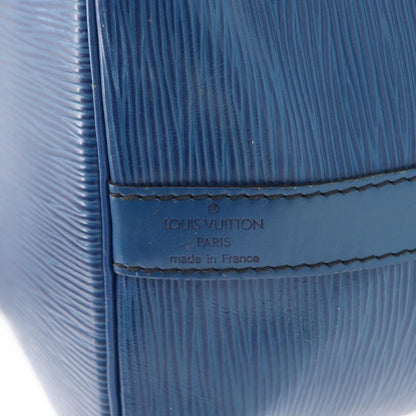 Louis Vuitton Petit Noe Handbag Epi Leather, BLUE, LEATHER, Shoulder bag